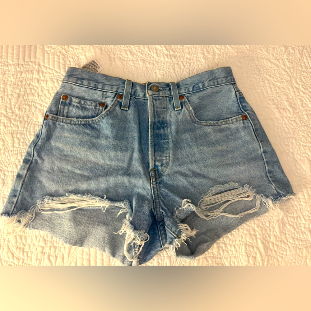 Denim Distressed Women's Shorts